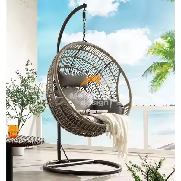PE rattan beach swing-MD-BS0010
