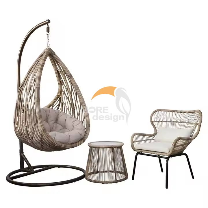 PE rattan beach swing-MD-0017