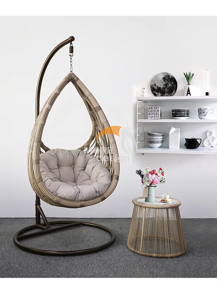 PE rattan beach swing-MD-0017