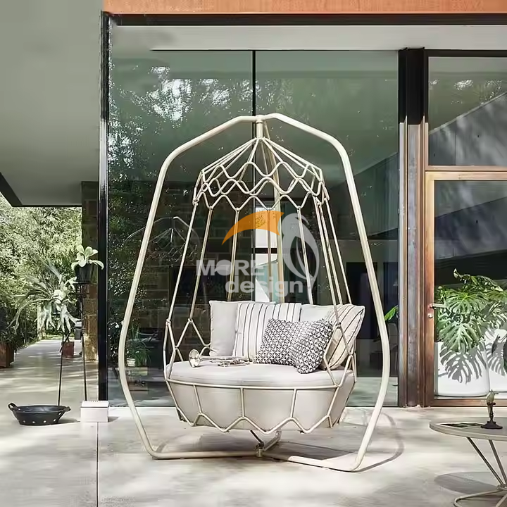 PE rattan beach swing-MD-0019