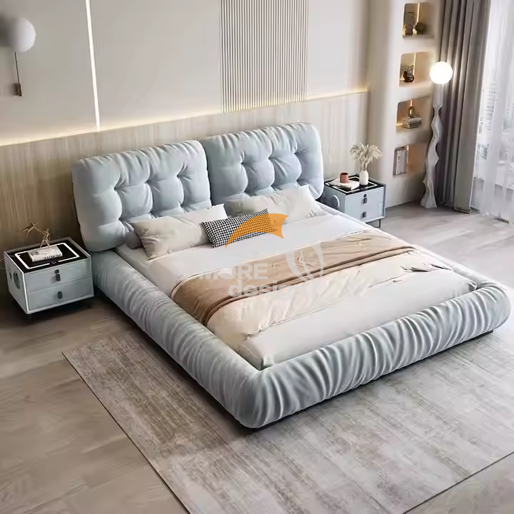 Wooden hotel bed-MD-HB0023