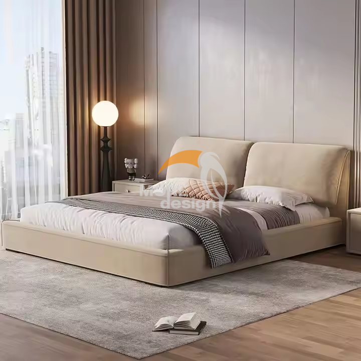 Wooden hotel bed-MD-HB0024