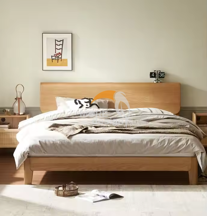 Wooden hotel bed-MD-HB0014