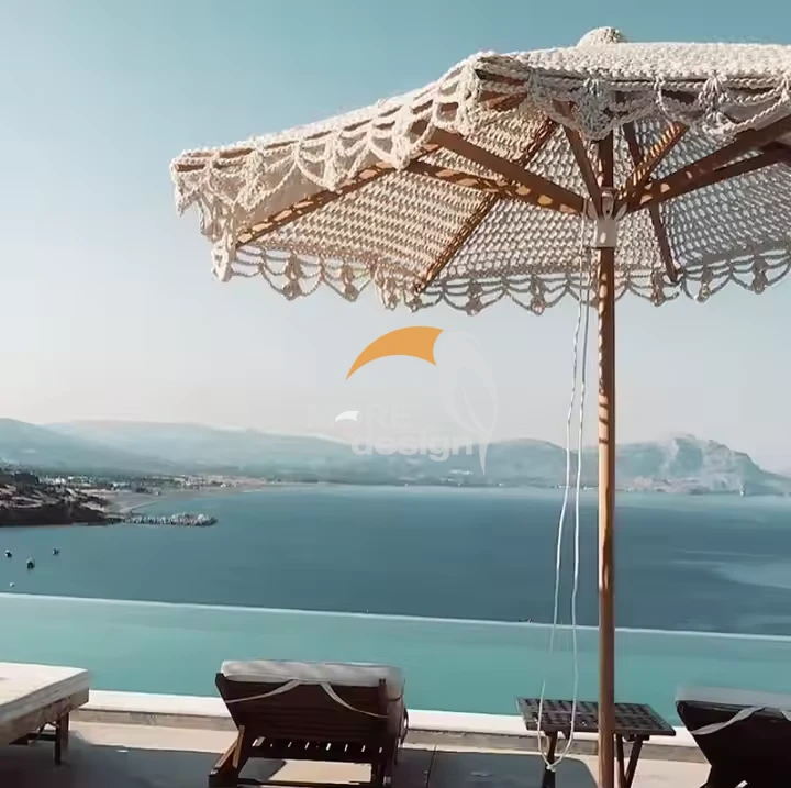 Wooden beach umbrella-MD-BU0005