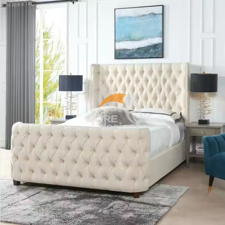 Fabric hotel bed-MD-HB0003