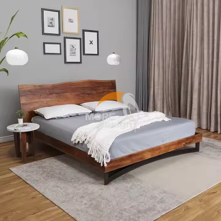 Wooden hotel bed-MD-HB0004