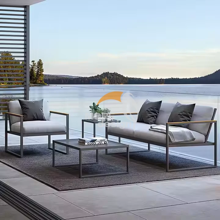 Stainless Steel beach sofa set-MD-BS0023