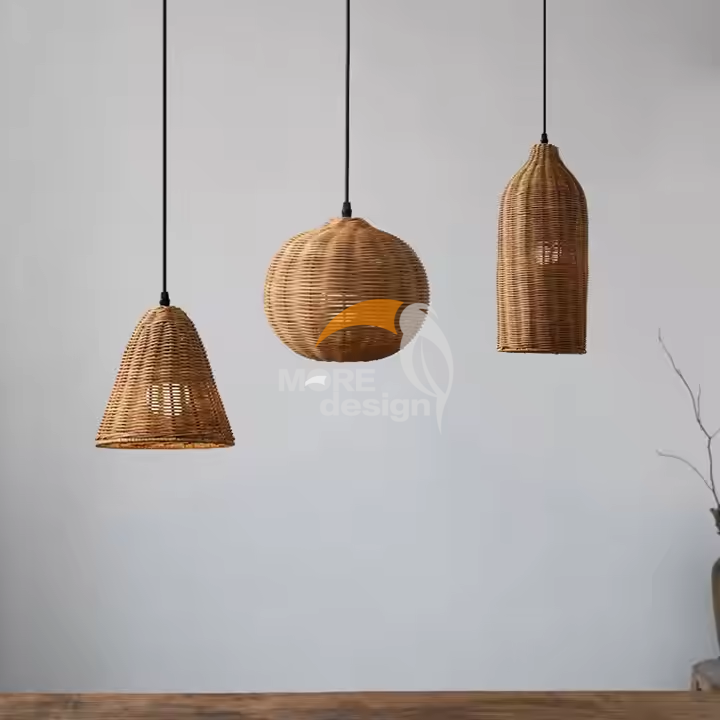Rattan restaurnat light-MD-BL0001