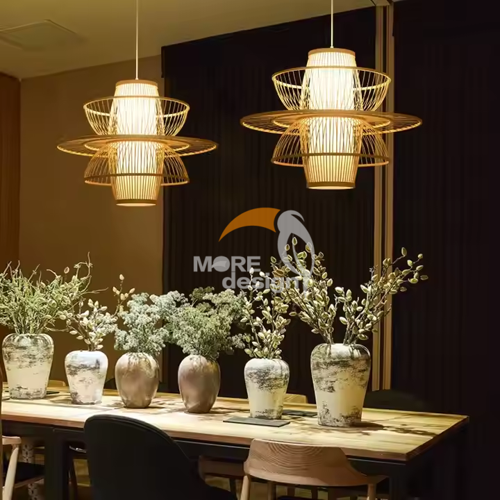 Rattan restaurnat light-MD-BL0005