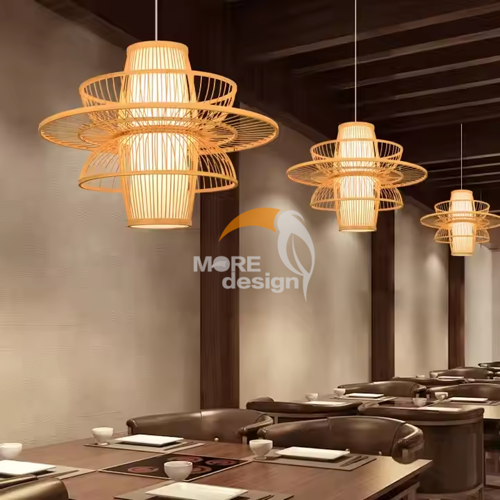 Rattan restaurnat light-MD-BL0005
