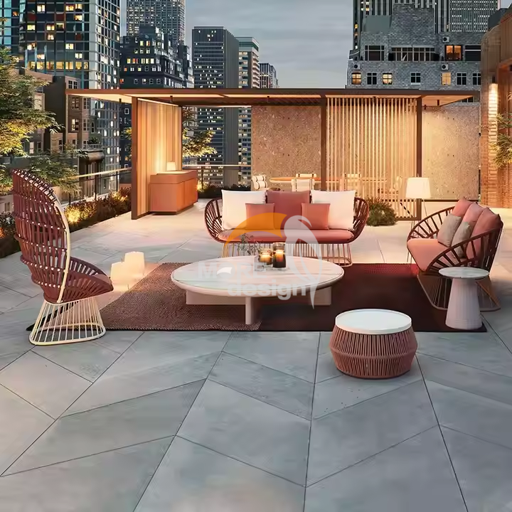 Rope outdoor series sofa-MD-0036