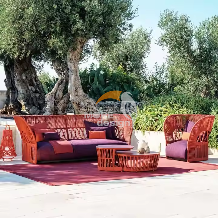 Rope outdoor series sofa-MD-0027