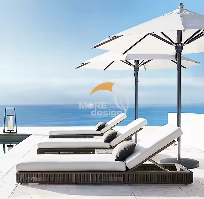 Wood sun lounger-MD-BS0009
