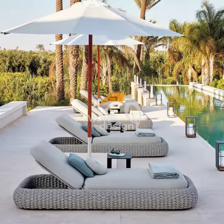 Wood sun lounger-MD-BS0008