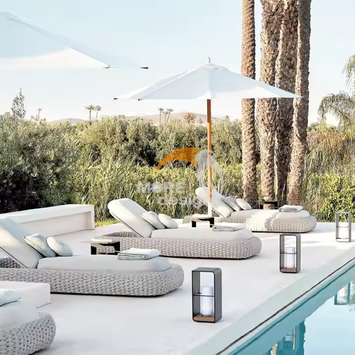 Wood sun lounger-MD-BS0008