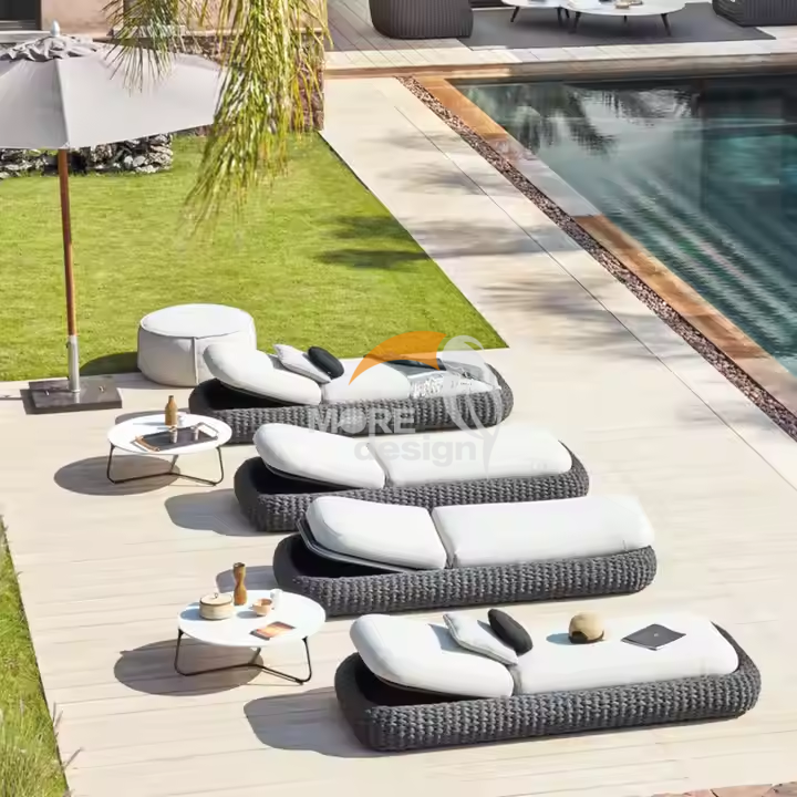 Wood sun lounger-MD-BS0008