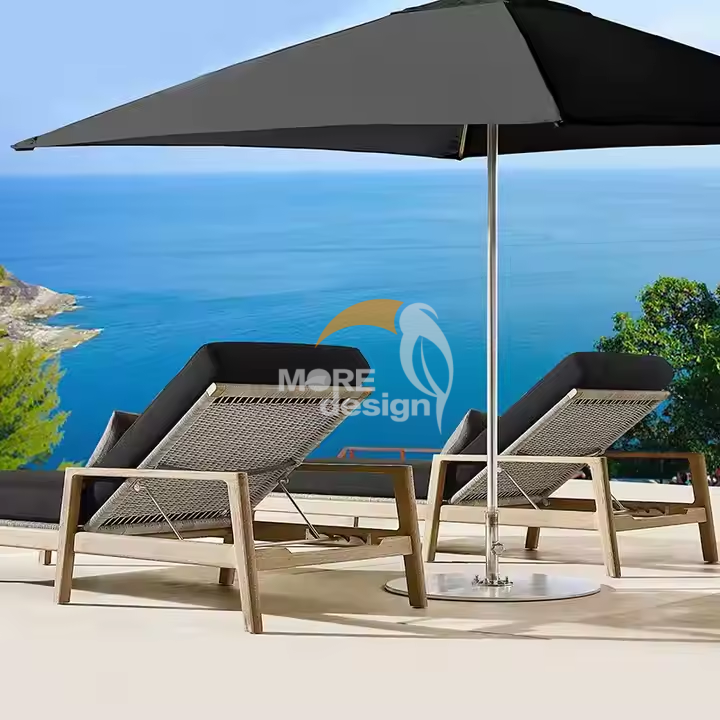 Wood sun lounger-MD-BS0038
