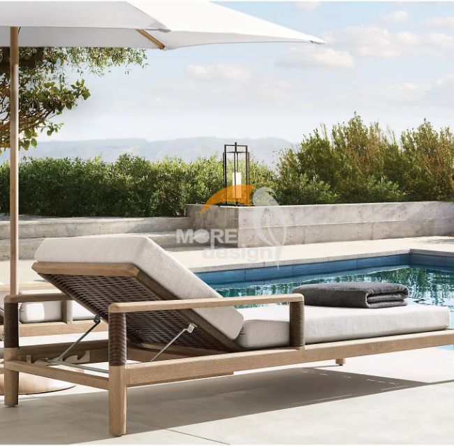 Wood sun lounger-MD-BS0037