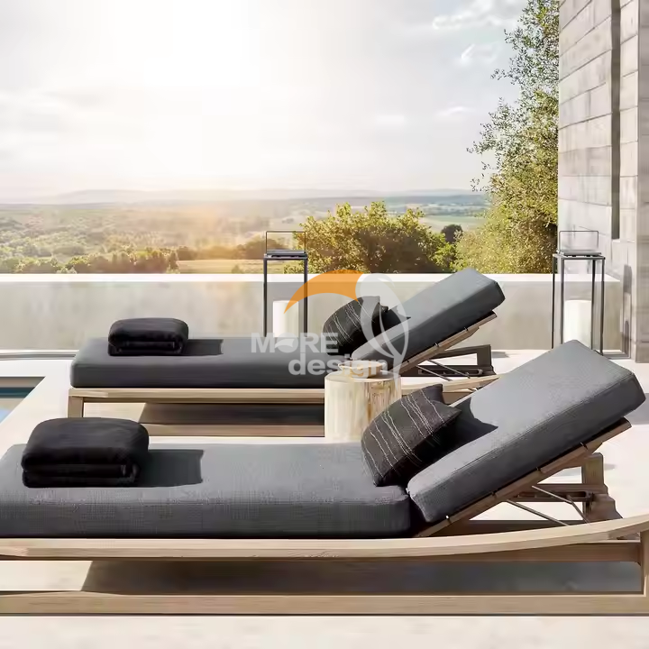 Wood sun lounger-MD-BS0036