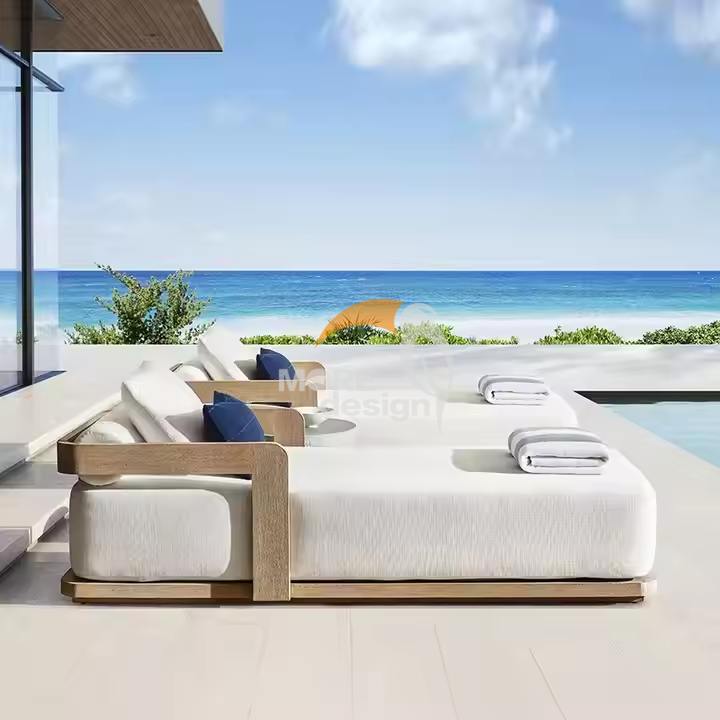 Wood sun lounger-MD-BS0004