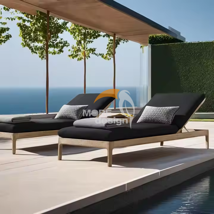 Wood sun lounger-MD-BS0035