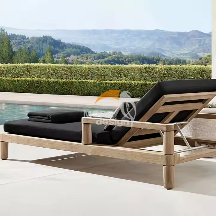Wood sun lounger-MD-BS0034