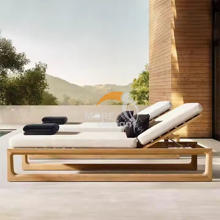 Wood sun lounger-MD-BS0012