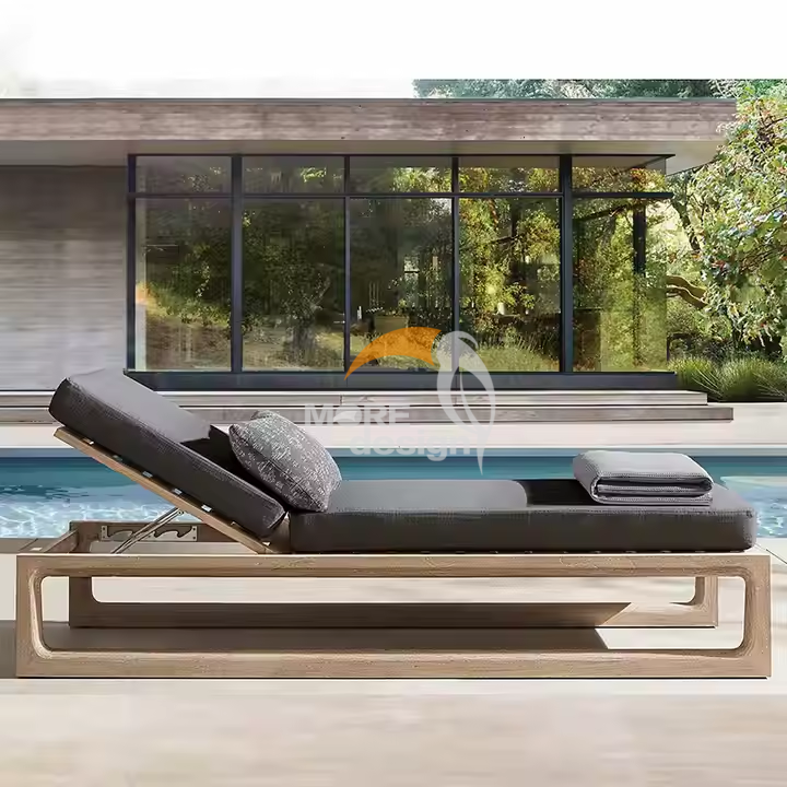 Wood sun lounger-MD-BS0012