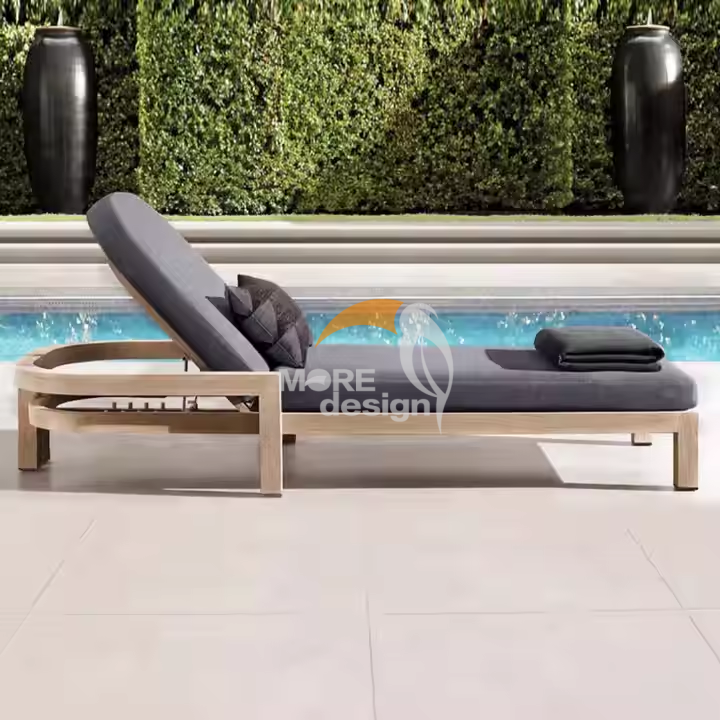 Wood sun lounger-MD-BS0030