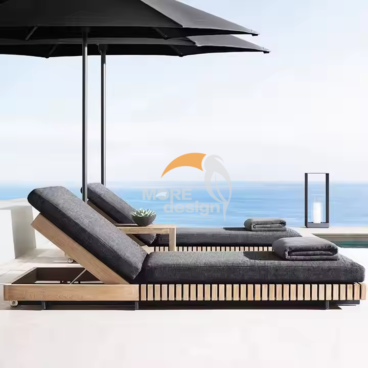 Wood sun lounger-MD-BS0011