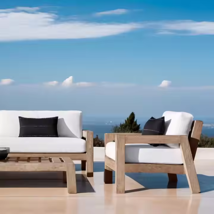 Teak outdoor series sofa-MD-0027