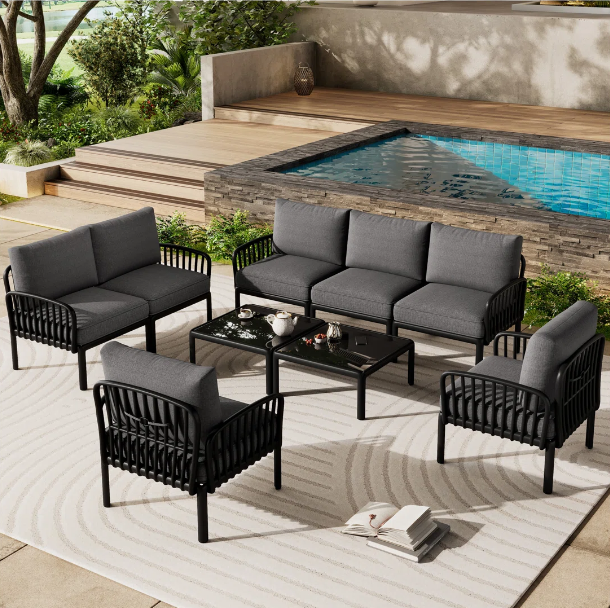 Aluminum outdoor series sofa-MD-0007