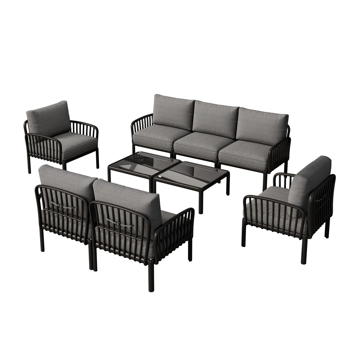 Aluminum outdoor series sofa-MD-0007