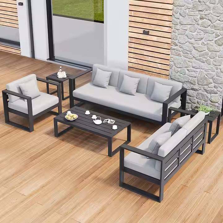 Aluminum outdoor series sofa-MD-0012
