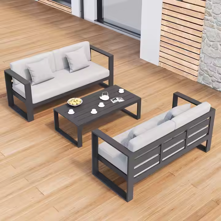 Aluminum outdoor series sofa-MD-0012