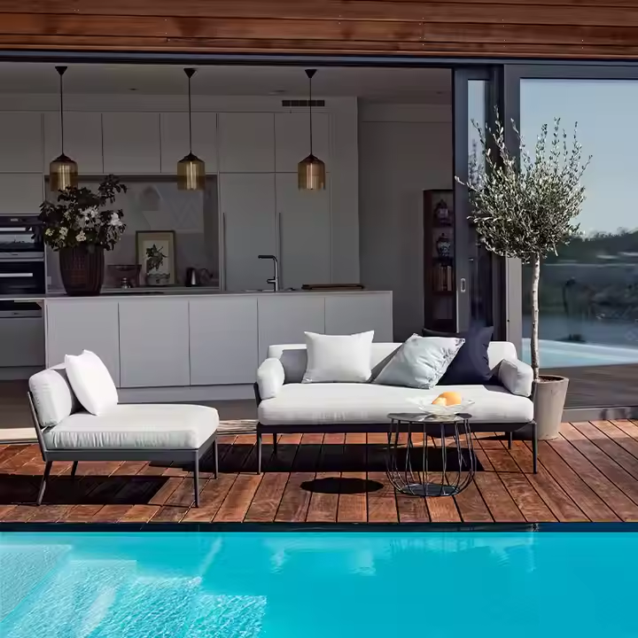 Aluminum outdoor series sofa-MD-0002