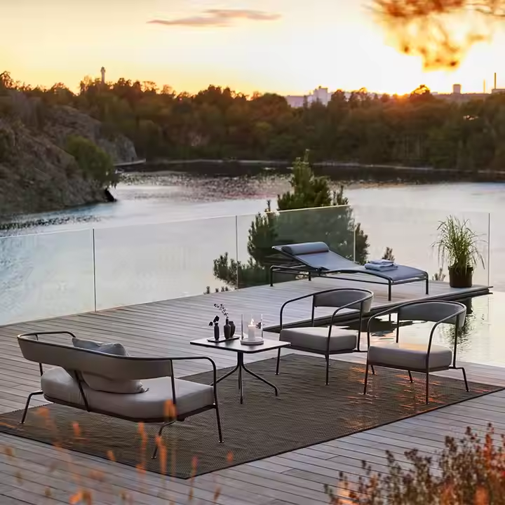 Aluminum outdoor series sofa-MD-0022