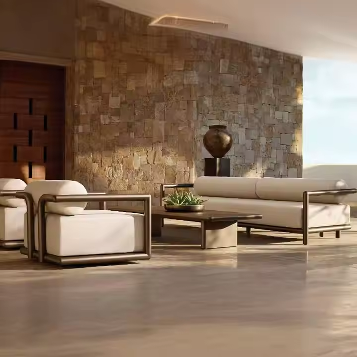 Aluminum outdoor series sofa-MD-0010