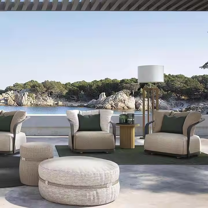 Aluminum outdoor series sofa-MD-0021