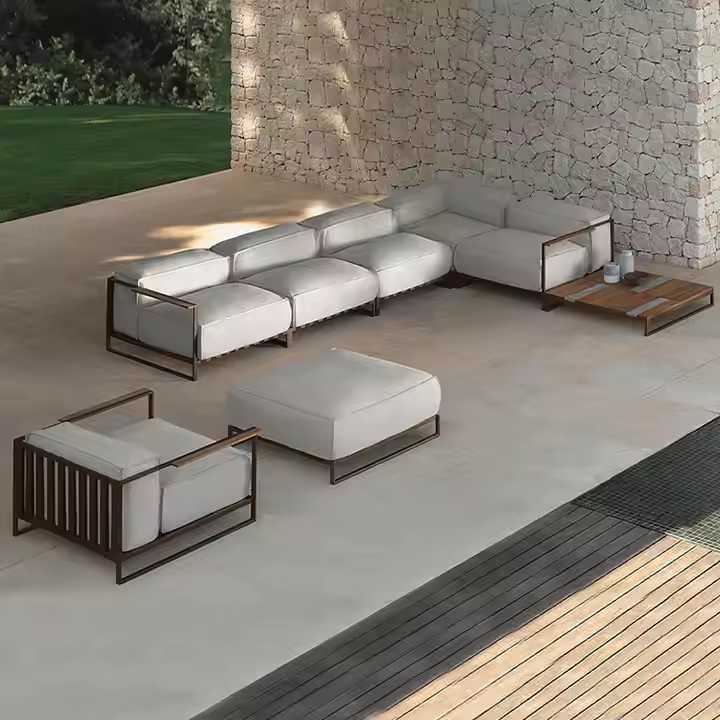 Aluminum outdoor series sofa-MD-0020