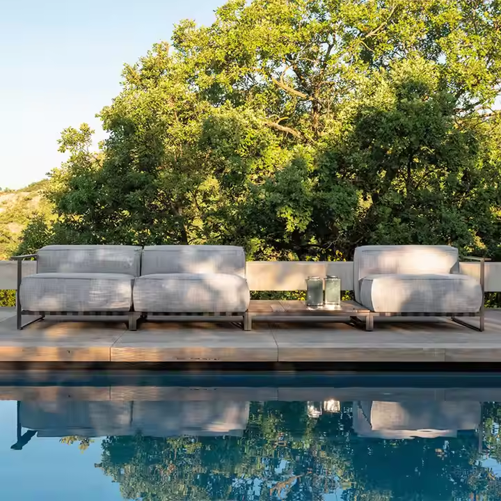 Aluminum outdoor series sofa-MD-0020