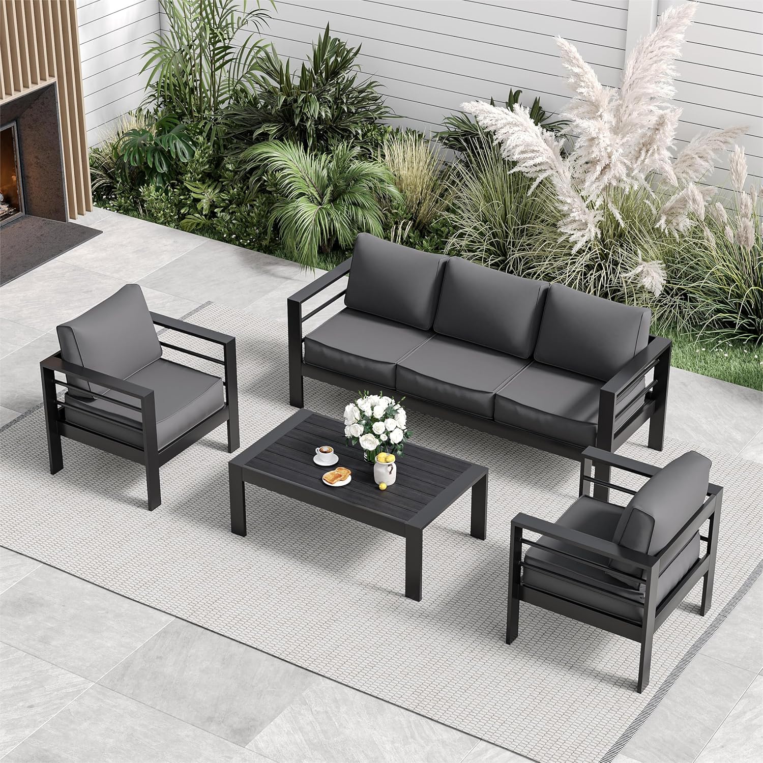 Aluminum outdoor series sofa-MD-0008