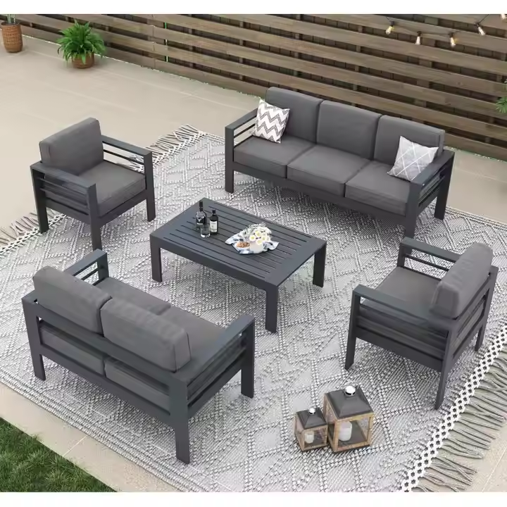Aluminum outdoor series sofa-MD-0008