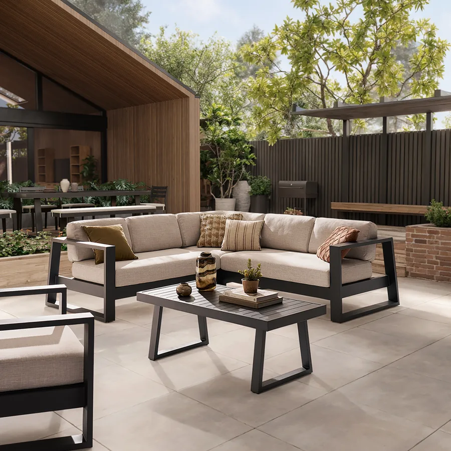 Aluminum outdoor series sofa-MD-0015