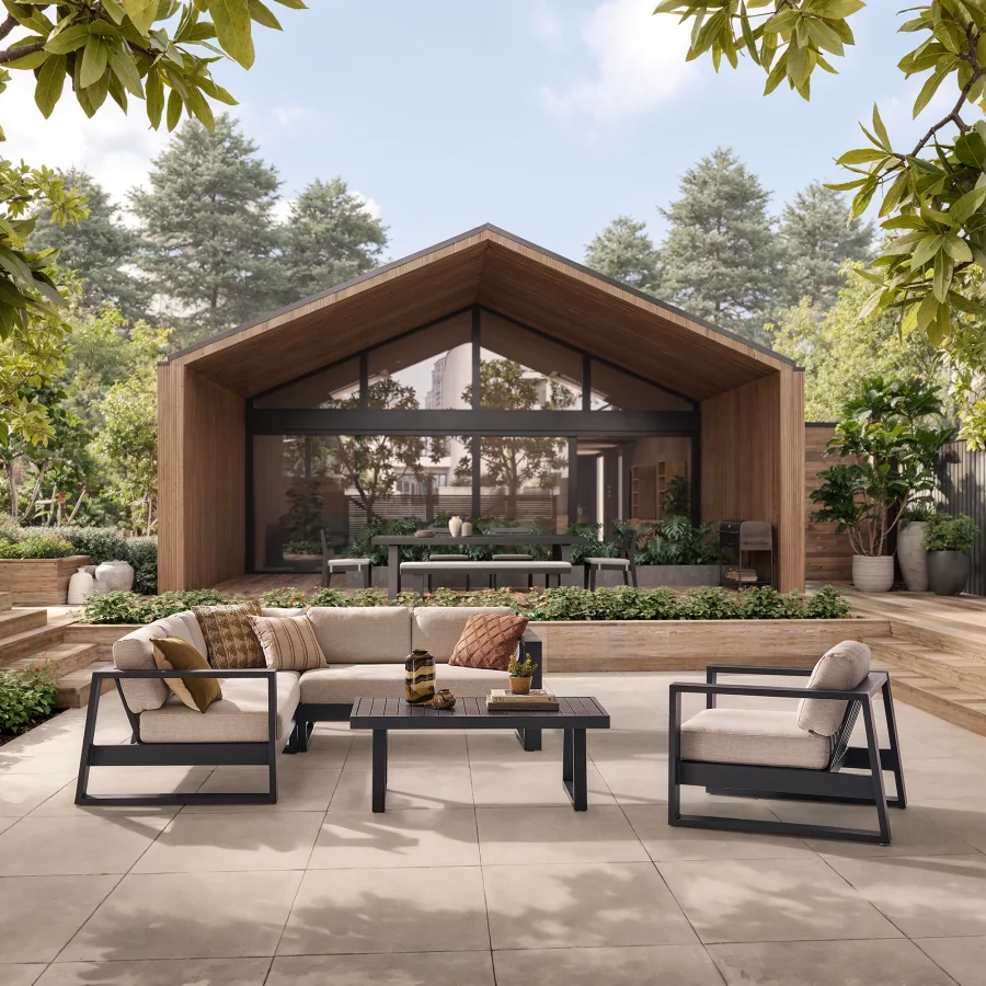 Aluminum outdoor series sofa-MD-0015