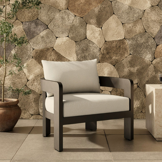 Aluminum Outdoor lounge chair-MD-OL0010