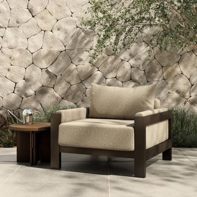 Aluminum Outdoor lounge chair-MD-OL0011