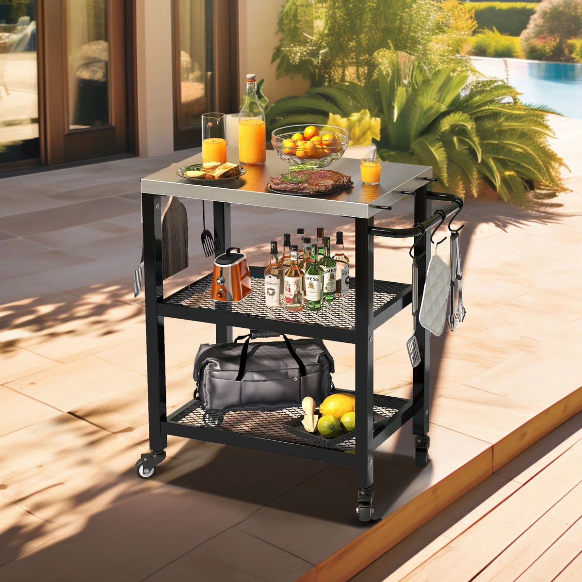 Stainless Steel outdoor trolley-MD-OT0015