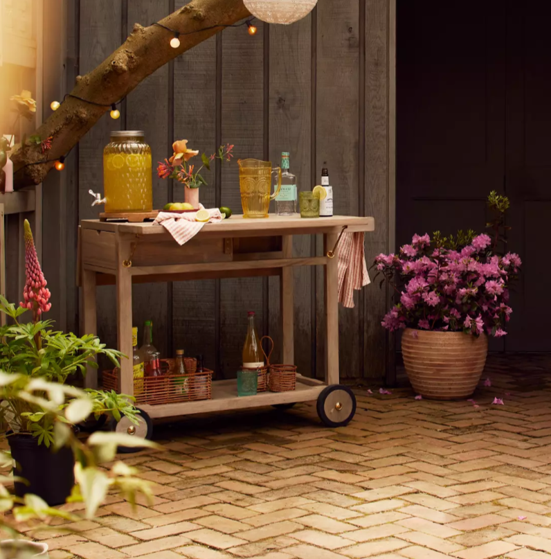 Wood outdoor trolley-MD-OT0022