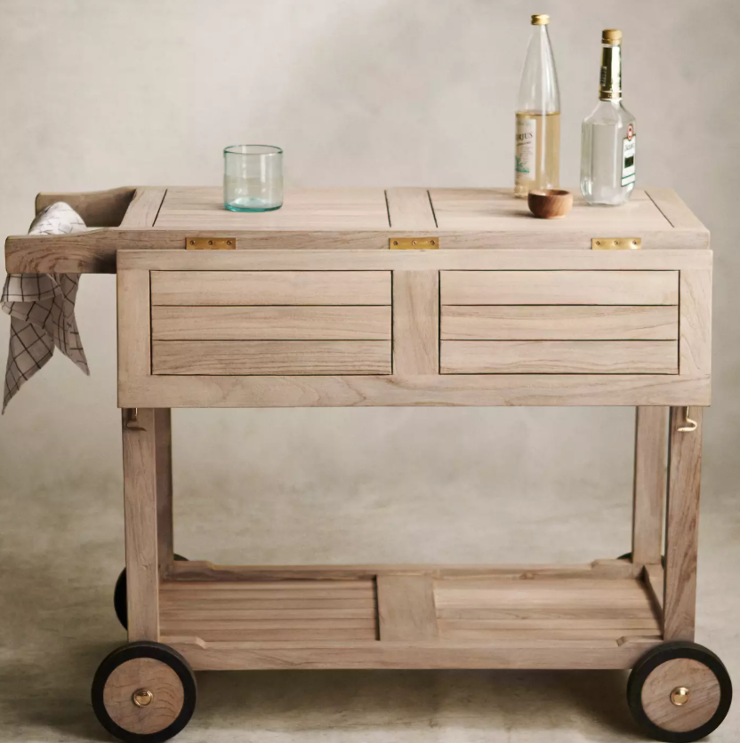 Wood outdoor trolley-MD-OT0022